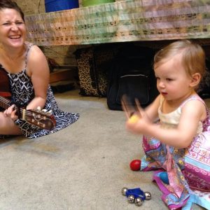 Shaking some eggs at music classes for klds in BVrooklyn